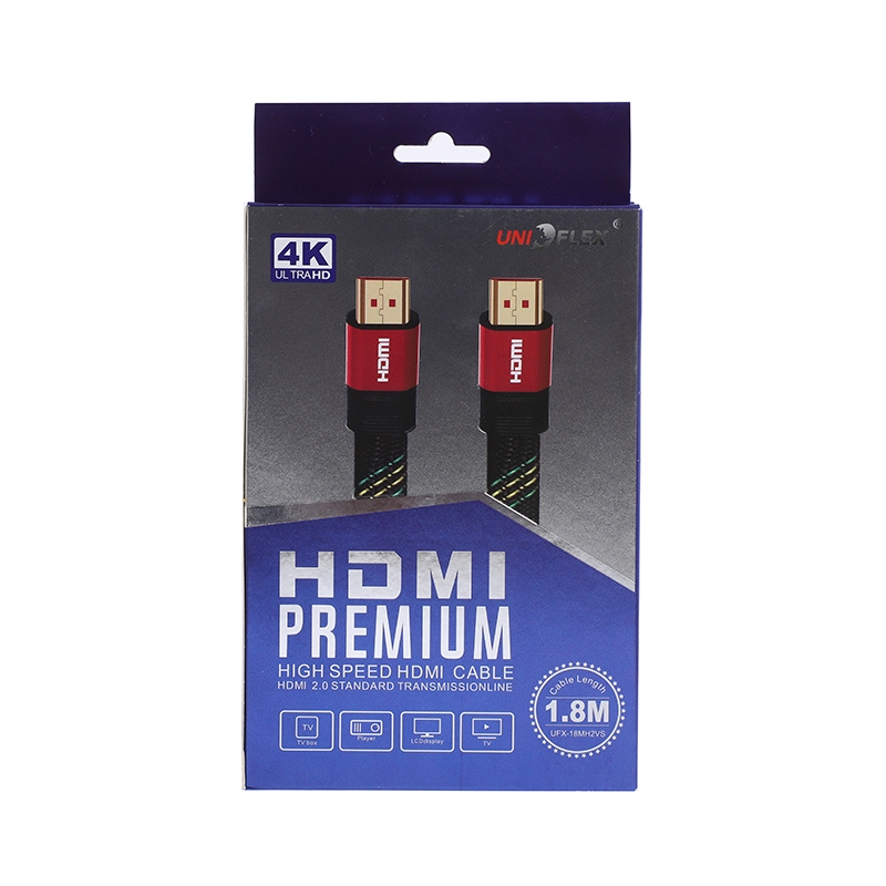 Cable HDMI 4K (V.2.0) M/M (1.8M) UNIFLEK สายแบน