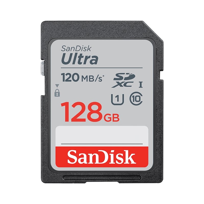 128GB SD Card SANDISK Ultra SDSDUN4-128G-GN6IN (120MB/s,)