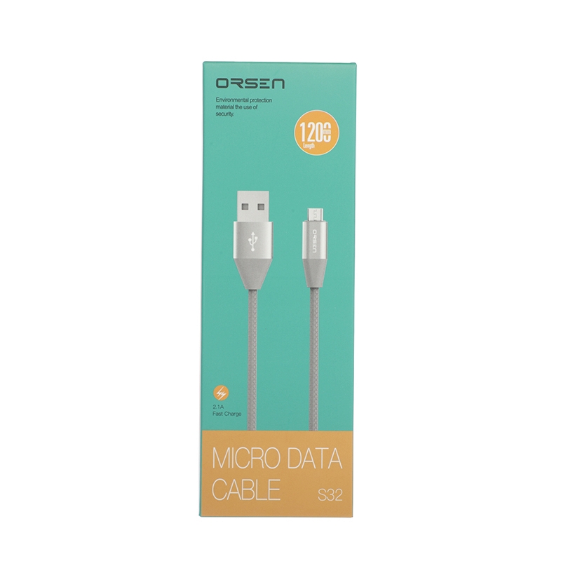 1M Cable USB To Micro USB ORSEN (S32) Gray by ELOOP