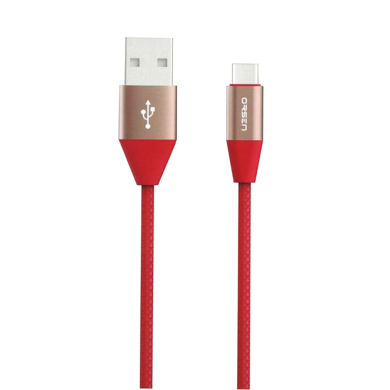 1M Cable USB To Type-C ORSEN (S33) Red by ELOOP