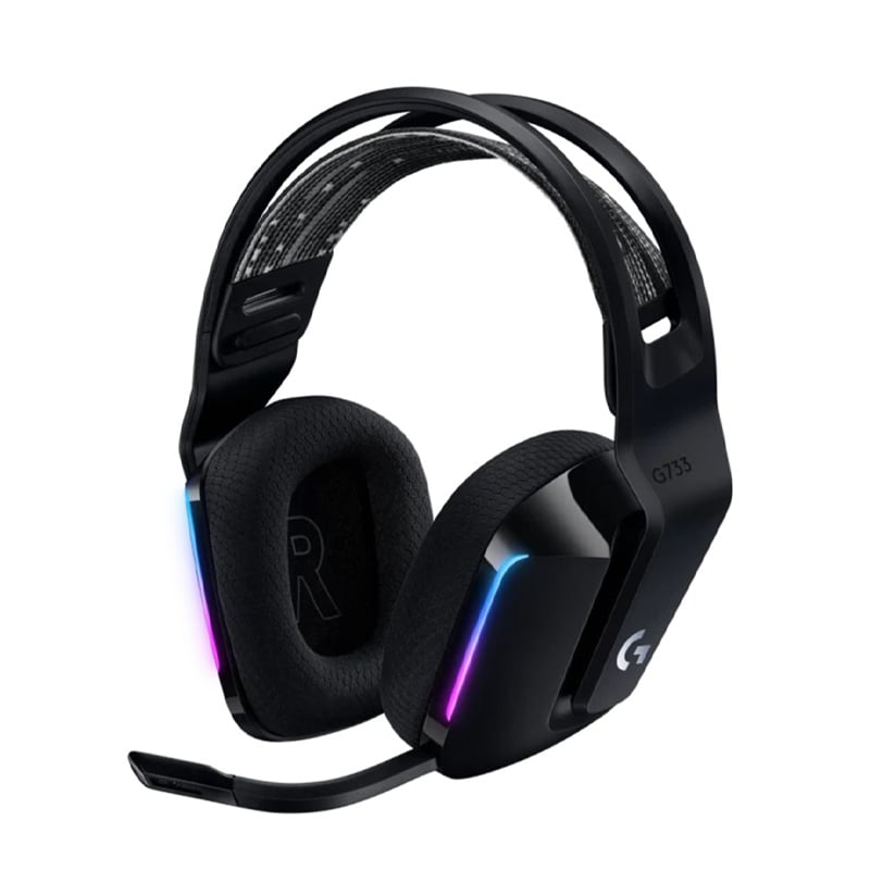 หูฟัง Logitech G733 Lightspeed Gaming Wireless Headphone Black