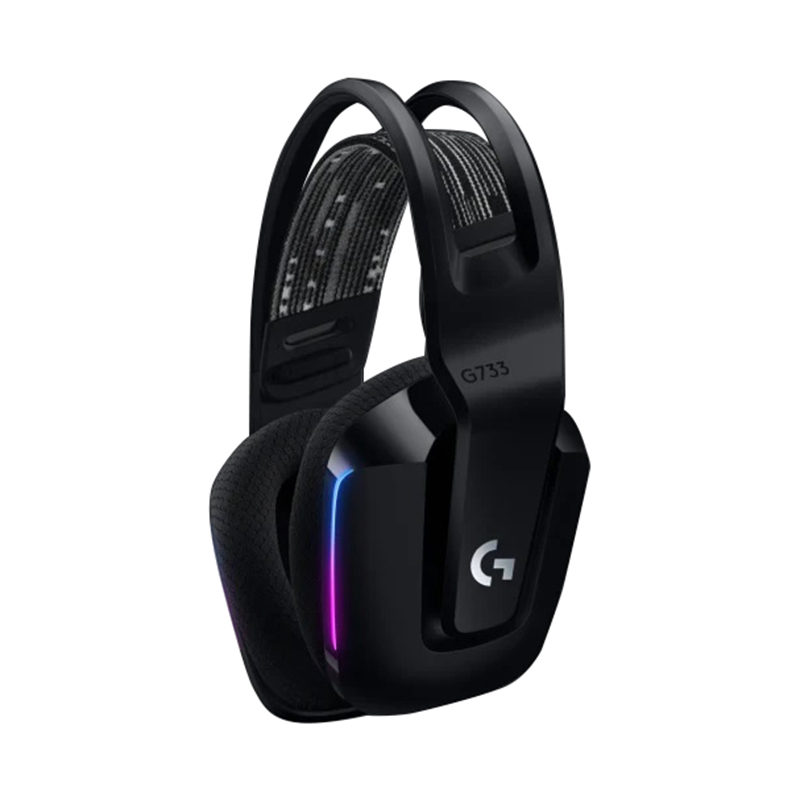 HEADSET WIRELESS LOGITECH G733 LIGHTSPEED BLACK