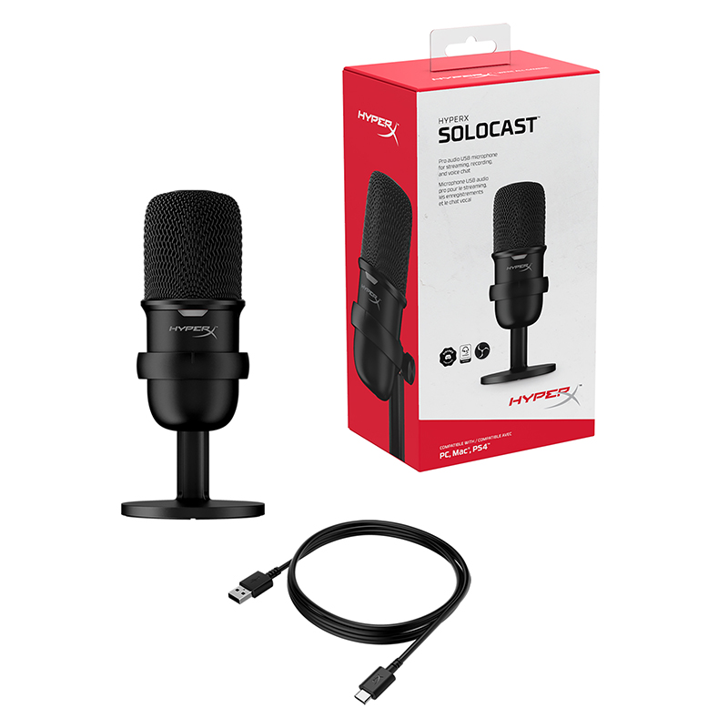 MICROPHONE HYPERX SOLOCAST BLACK