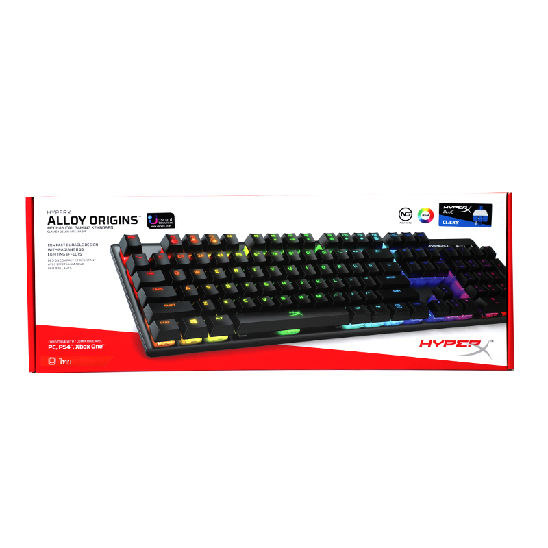 KEYBOARD HYPERX ALLOY ORIGINS (BLUE SWITCH คีย์บอร์ด)