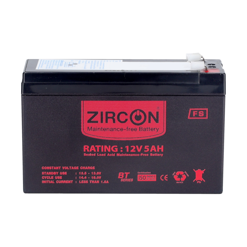 BATTERY UPS 5Ah/ 12V Silm 'ZIRCON'                                              