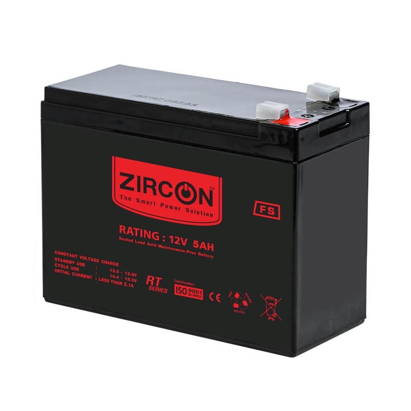 Battery 5.0Ah 12V Silm ZIRCON