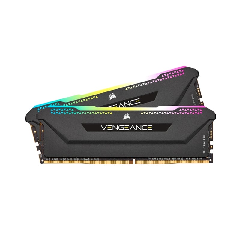 RAM DDR4(3200) 16GB (8GBX2) CORSAIR VENGEANCE RGB PRO SL BLACK (CMH16GX4M2E3200C16)