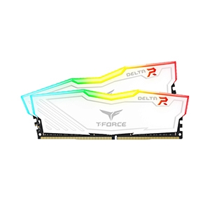 RAM DDR4(3600) 16GB (8GBX2) TEAM DELTA RGB WHITE