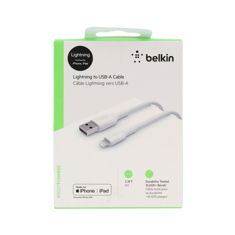 1M Cable USB To IPHONE BELKIN (Boost Charge) White