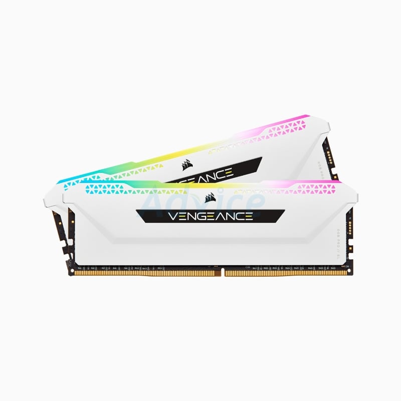 RAM DDR4(3200) 16GB (8GBX2) CORSAIR VENGEANCE PRO SL RGB WHITE  (CMH16GX4M2E3200C16W)