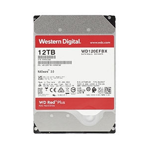 12 TB HDD WD RED PLUS (7200RPM, 256MB, SATA-3, WD120EFBX)
