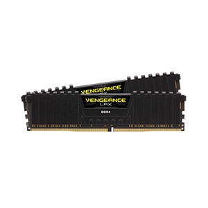 RAM DDR4(3200) 16GB (8GBX2) CORSAIR VENGEANCE LPX BLACK (CMK16GX4M2E3200C16)