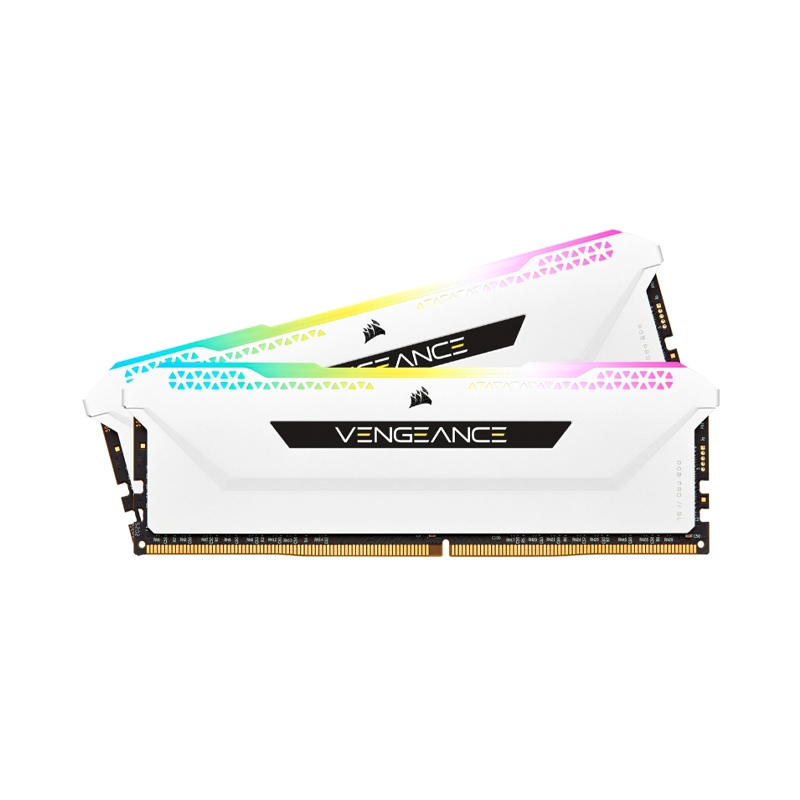 RAM DDR4(3600) 16GB (8GBX2) CORSAIR VENGEANCE RGB PRO SL WHITE (CMH16GX4M2D3600C18W)
