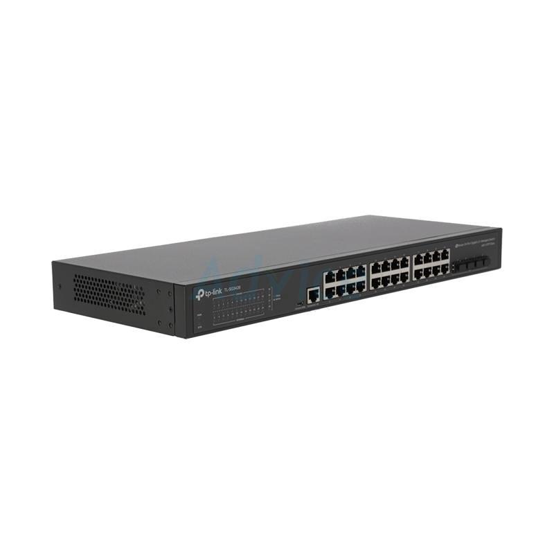 Gigabit Switching Hub 24 Port TP-LINK TL-SG3428 (18",+4 SFP ,+1 Console)