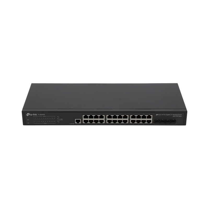 Gigabit Switching Hub 24 Port TP-LINK T2600G-28TS TL-SG3428 (18'',+ 4 SFP ,+1 Console)