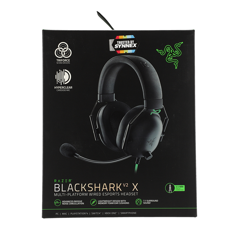 HEADSET RAZER BLACKSHARK V2 X BLACK (7.1)