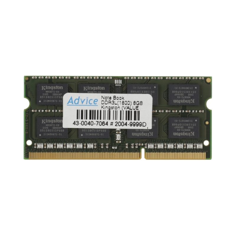 RAM DDR3L(1600, NB) 8GB KINGSTON VALUE RAM (KVR16LS11/8WP)