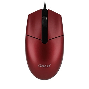 USB MOUSE OKER A-216 RED