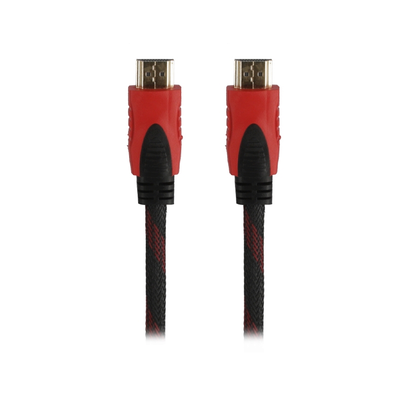 Cable HDMI M/M (1.8M) V1.4 สายถักแดง GLINK GLINK09