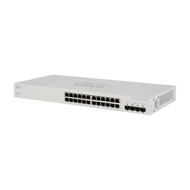Gigabit Switching Hub 24 Port CISCO CBS220-24T-4G-EU (17'',+4 SFP)