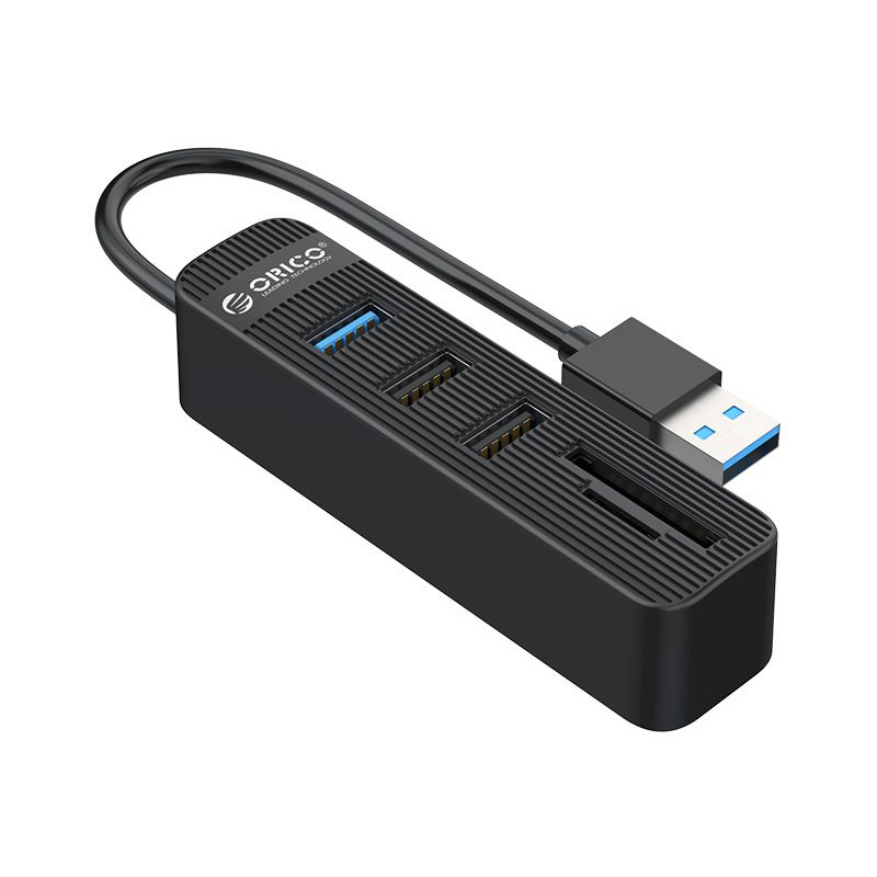 3 Port USB HUB v3.0 + Card Reader ORICO TWU32-3AST (Black)