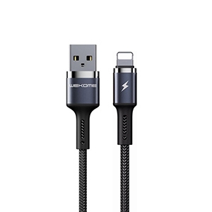1M Cable USB To iPhone WK (WDC-128) Black