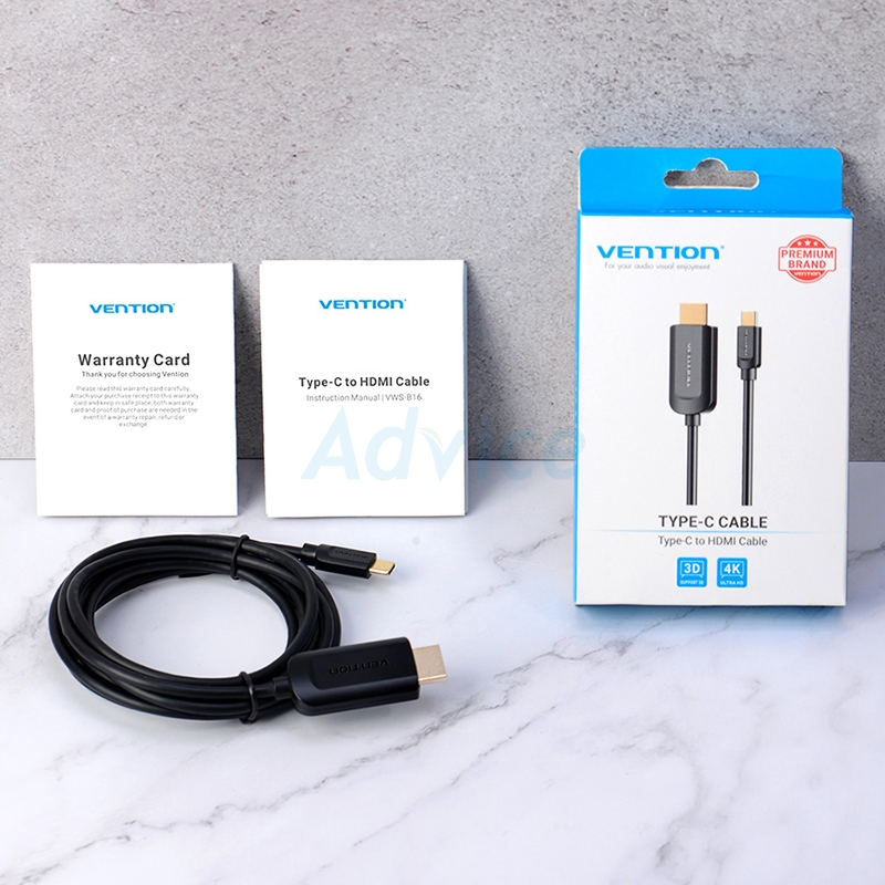 Cable Type-C TO HDMI (2M) VENTION CGRBH
