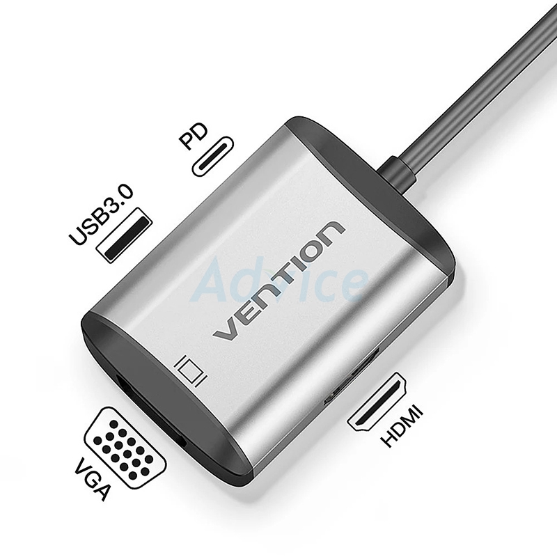 Converter Type-C 4 in 1 VENTION (TFAHB)