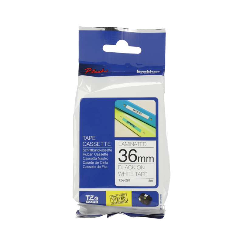 เทปพิมพ์อักษร Tape Cassette BROTHER TZE-261 36mm