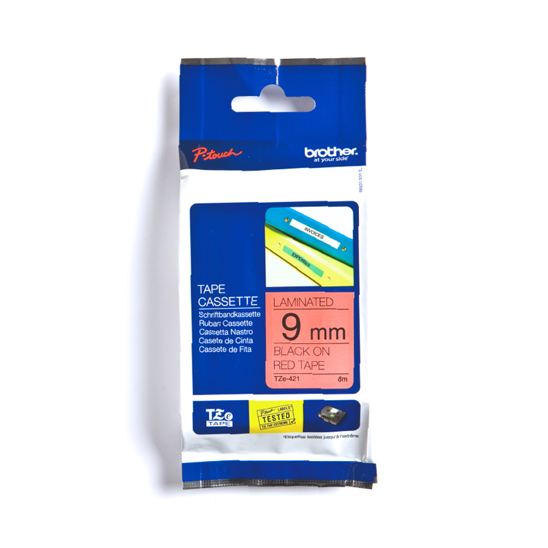เทปพิมพ์อักษร Tape Cassette BROTHER TZE-421 9mm
