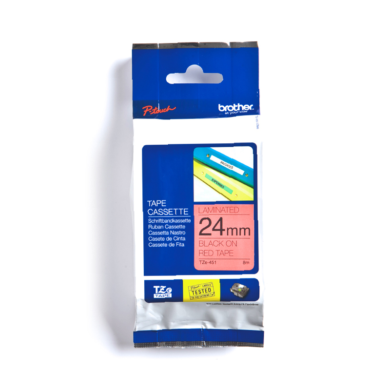 เทปพิมพ์อักษร Tape Cassette BROTHER TZE-451 24mm