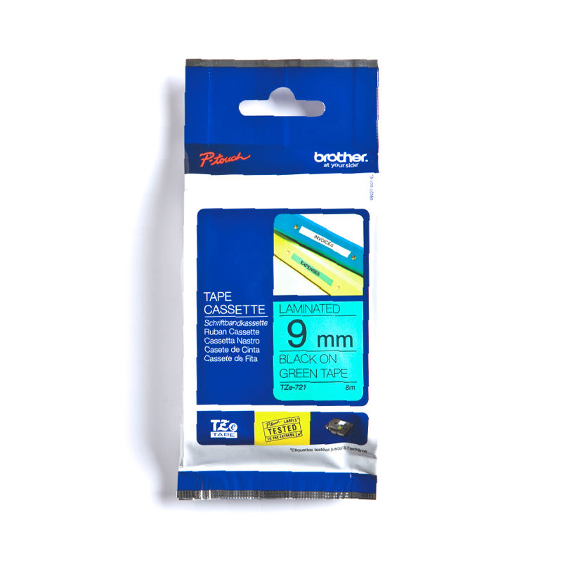 เทปพิมพ์อักษร Tape Cassette BROTHER TZE-721 9mm