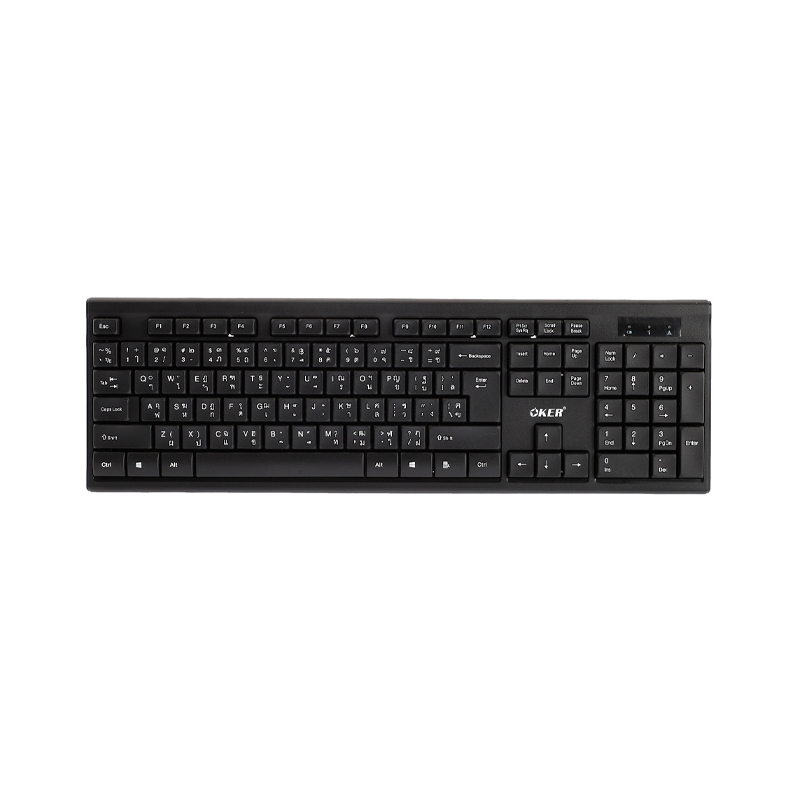 WIRELESS Keyboard OKER (K-199) Black