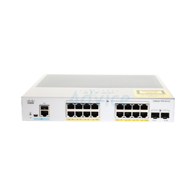 Gigabit Switching Hub 16 Port CISCO Catalyst C1000-16P-2G-L (11