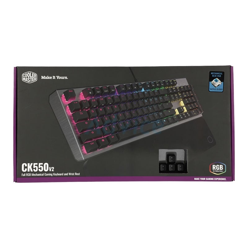 Clavier Gamer - Cooler Master CK550 V2 Bleu Switches