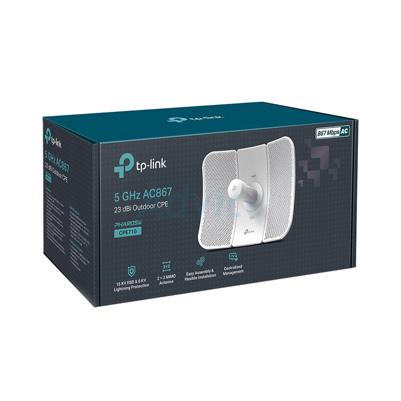 Access Point Outdoor TP-LINK (CPE710) Wireless AC900 (5GHz) 23dBi