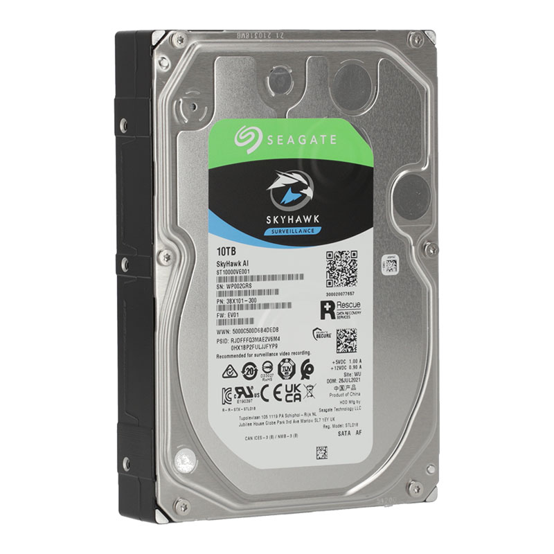 10 TB HDD CCTV SEAGATE SKYHAWK AI (7200RPM, 256MB, SATA-3