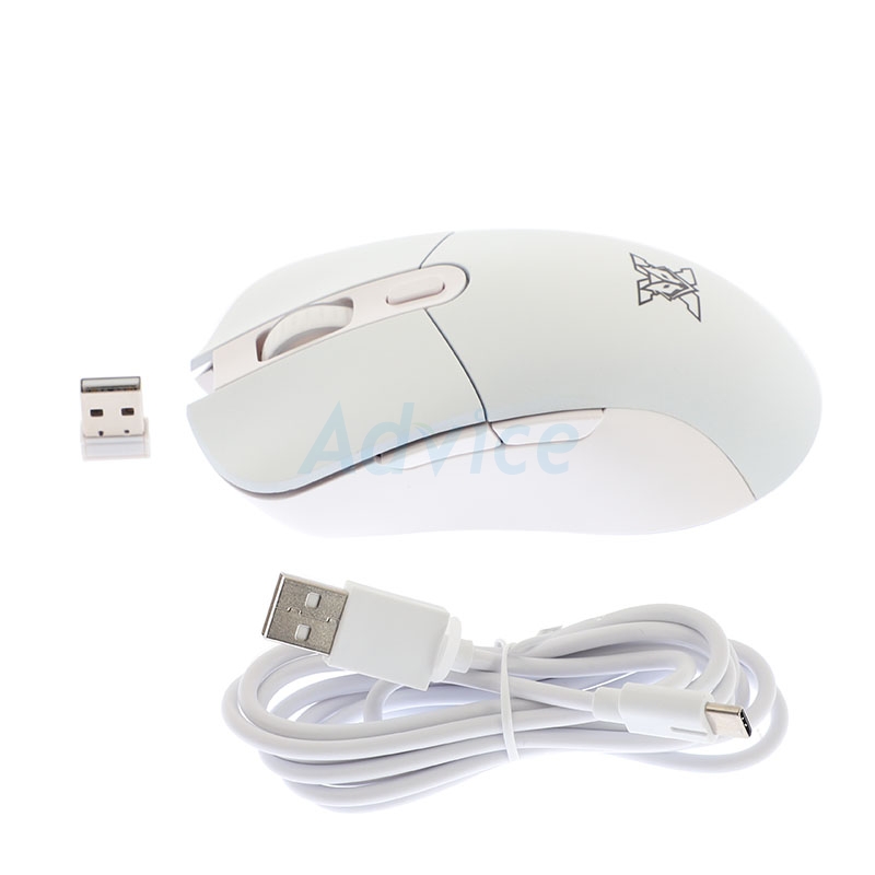 MOUSE WIRELESS NUBWO-X ARCADIA X55 WHITE (เมาส์ไร้สาย)