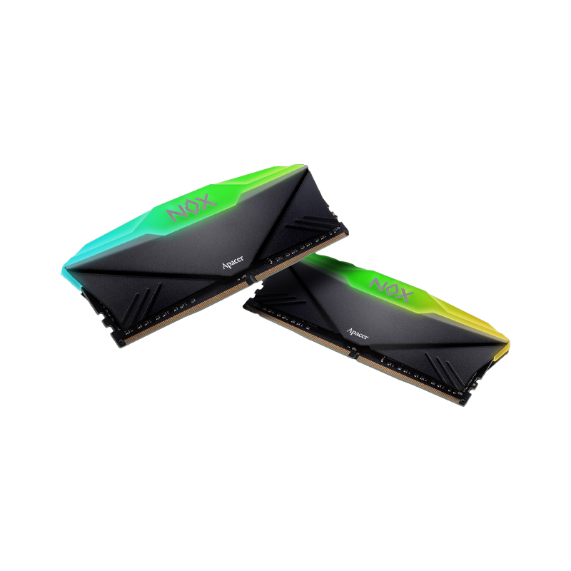 RAM DDR4(3200) 16GB (8GBX2) APACER NOX RGB BLACK (AH4U16G32C28YNBAA-2)
