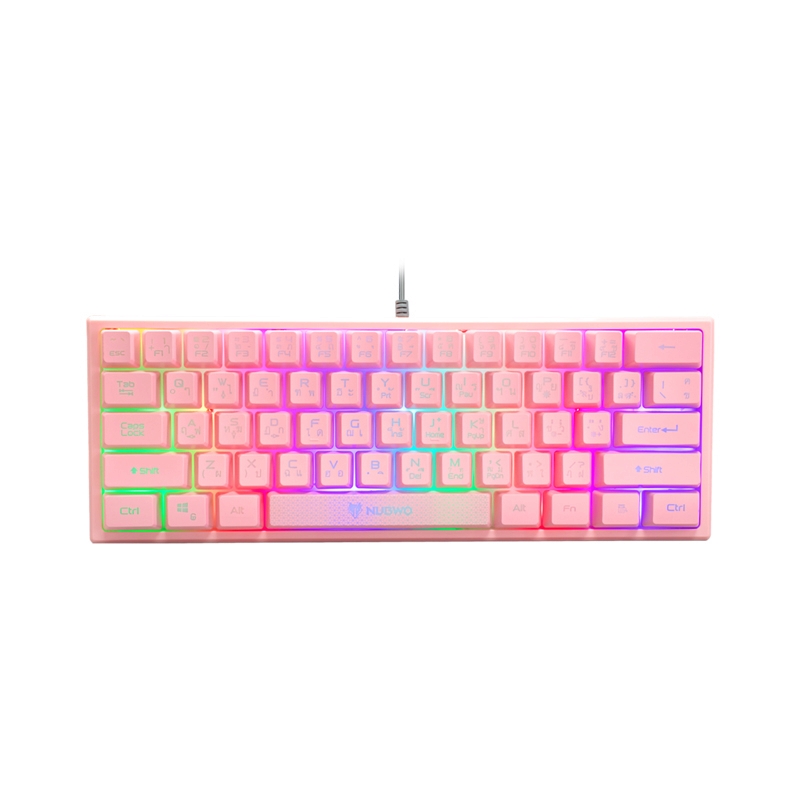 USB Keyboard Mini NUBWO (NK-38 WIZARDY) Pink