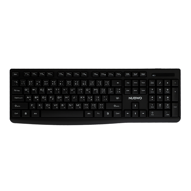 COMBO SET WIRELESS NUBWO NKM625 VIRGO BLACK