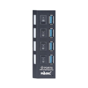 4 Port USB HUB v3.0 MAGICTECH (MT09) Type-C Black