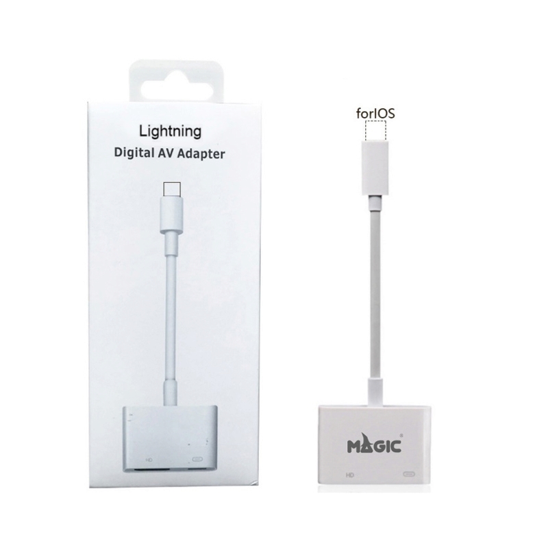 Cable Adapter Lightning To HDMI + Charging MAGIC (A5-10) White