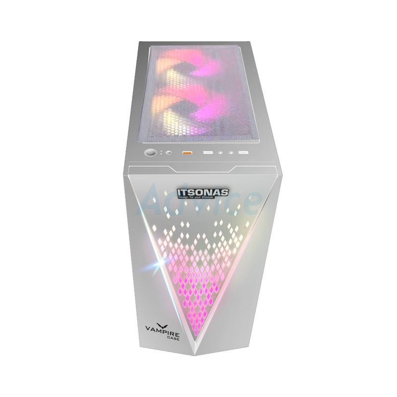 ATX (NP) ITSONAS VAMPIRE TG ARGB (WHITE)                                        