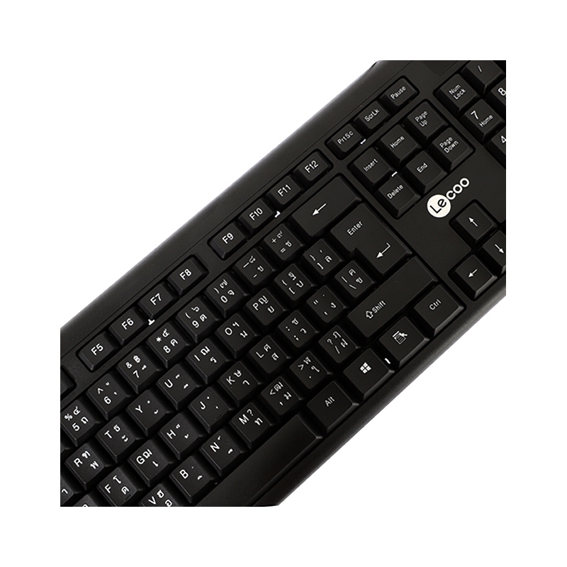 USB Keyboard LECOO (KB101) Black By LENOVO