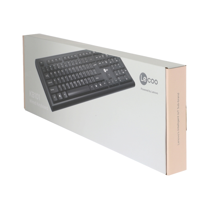 USB Keyboard LECOO (KB101) Black By LENOVO
