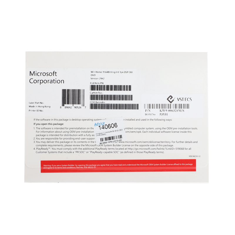WINDOWS 11 HOME 64 BIT (OEM,KW9-00632)