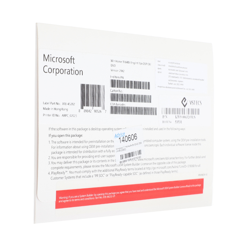 WINDOWS 11 HOME 64 BIT (OEM,KW9-00632)