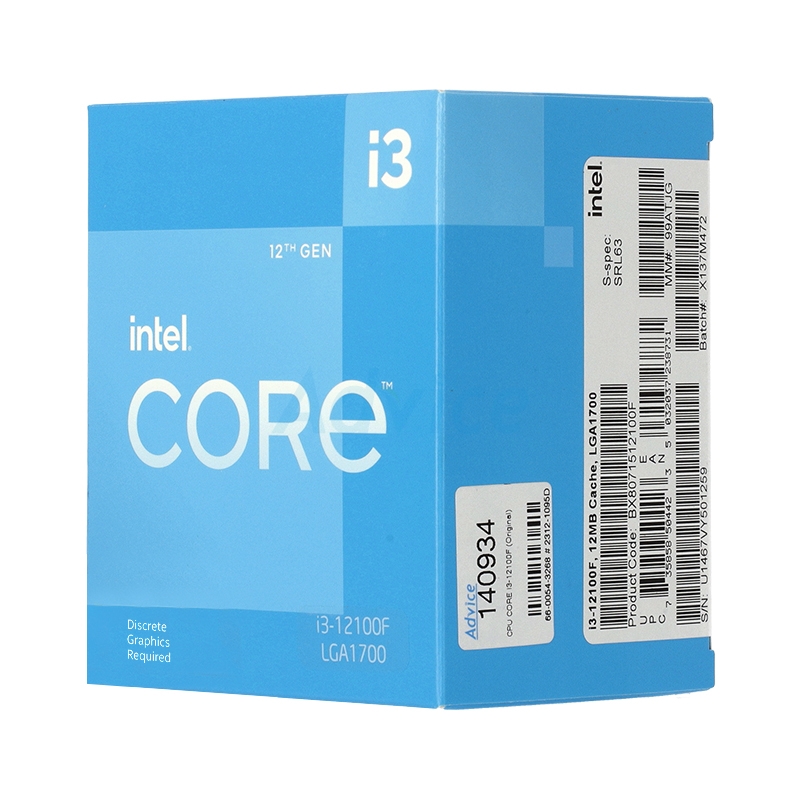 intel Core i3 12100f LGA1700