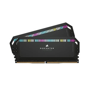 RAM DDR5(5200) 32GB (16GBX2) CORSAIR DOMINATOR PLATINUM RGB BLACK(CMT32GX5M2B5200C40)